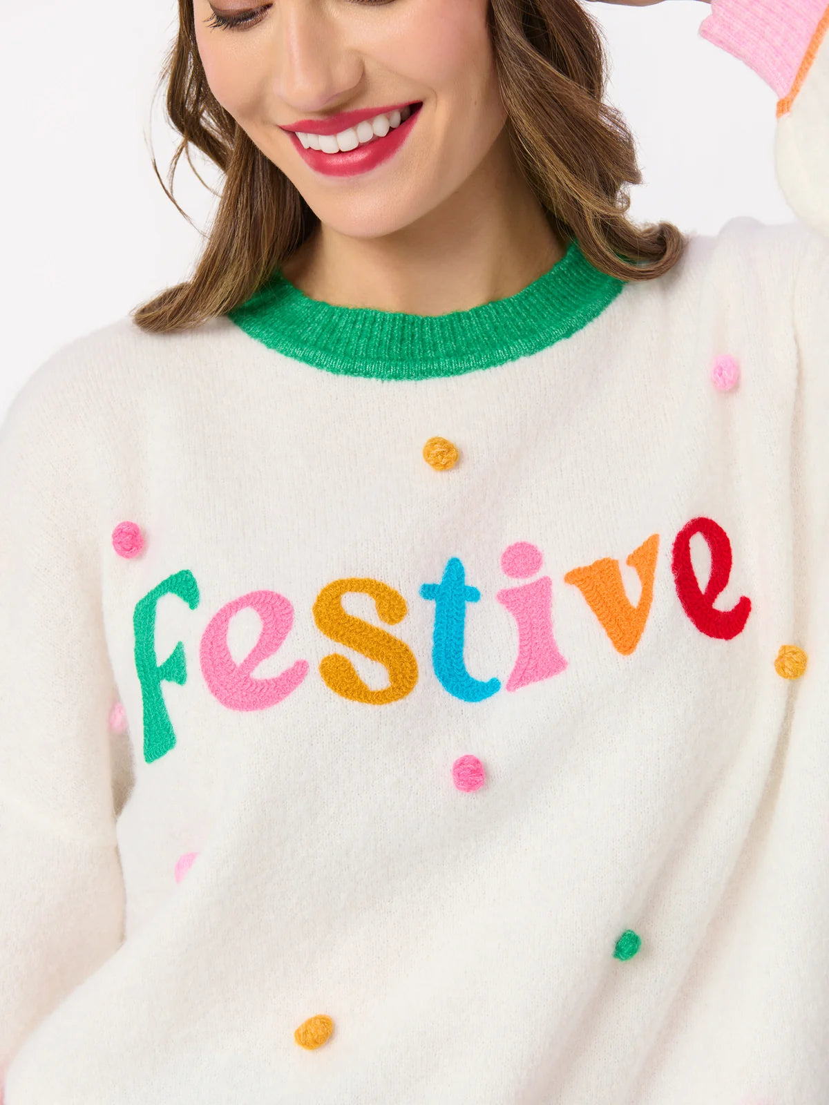 Shiraleah Sweater - Festive Pom Pom
