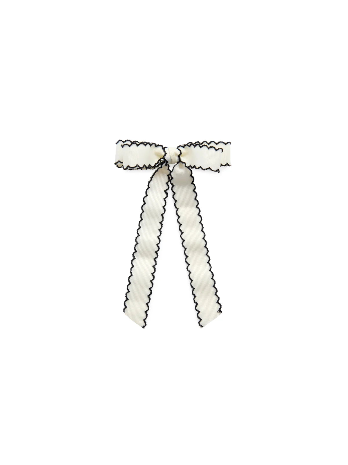 Shiraleah Bow Clip - Scallop Trim