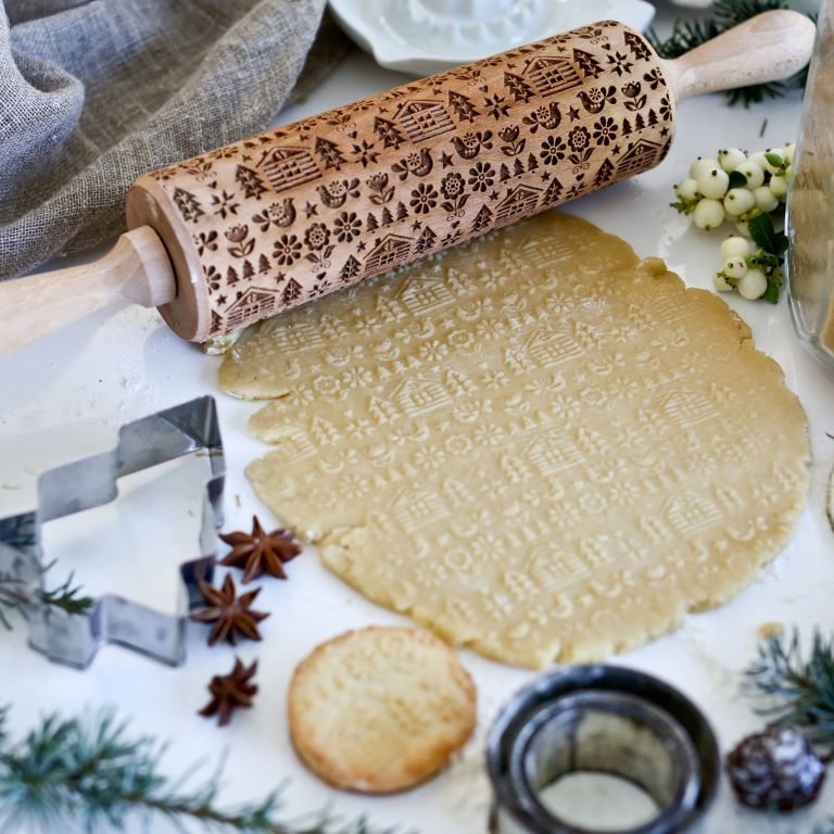 Boon Homeware Rolling Pin - Winter Cabin