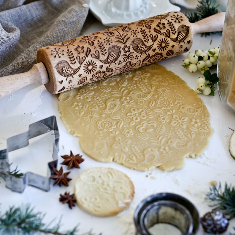 Boon Homeware Rolling Pin - Birds and Flowers