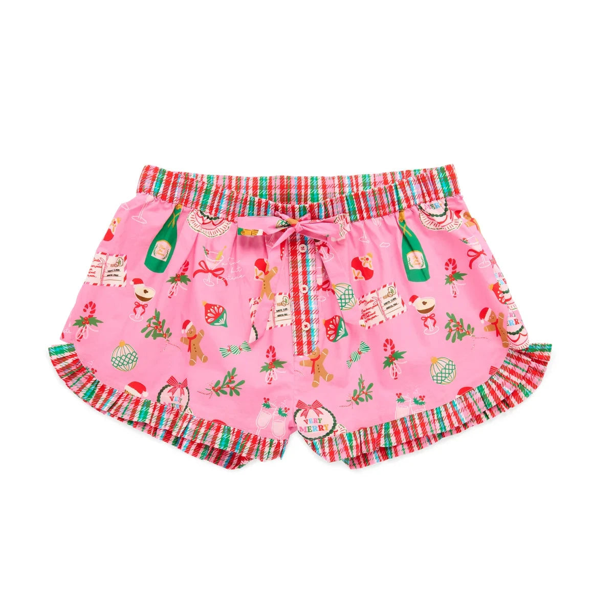 Shiraleah Boxer Shorts - Merry Icons Pink