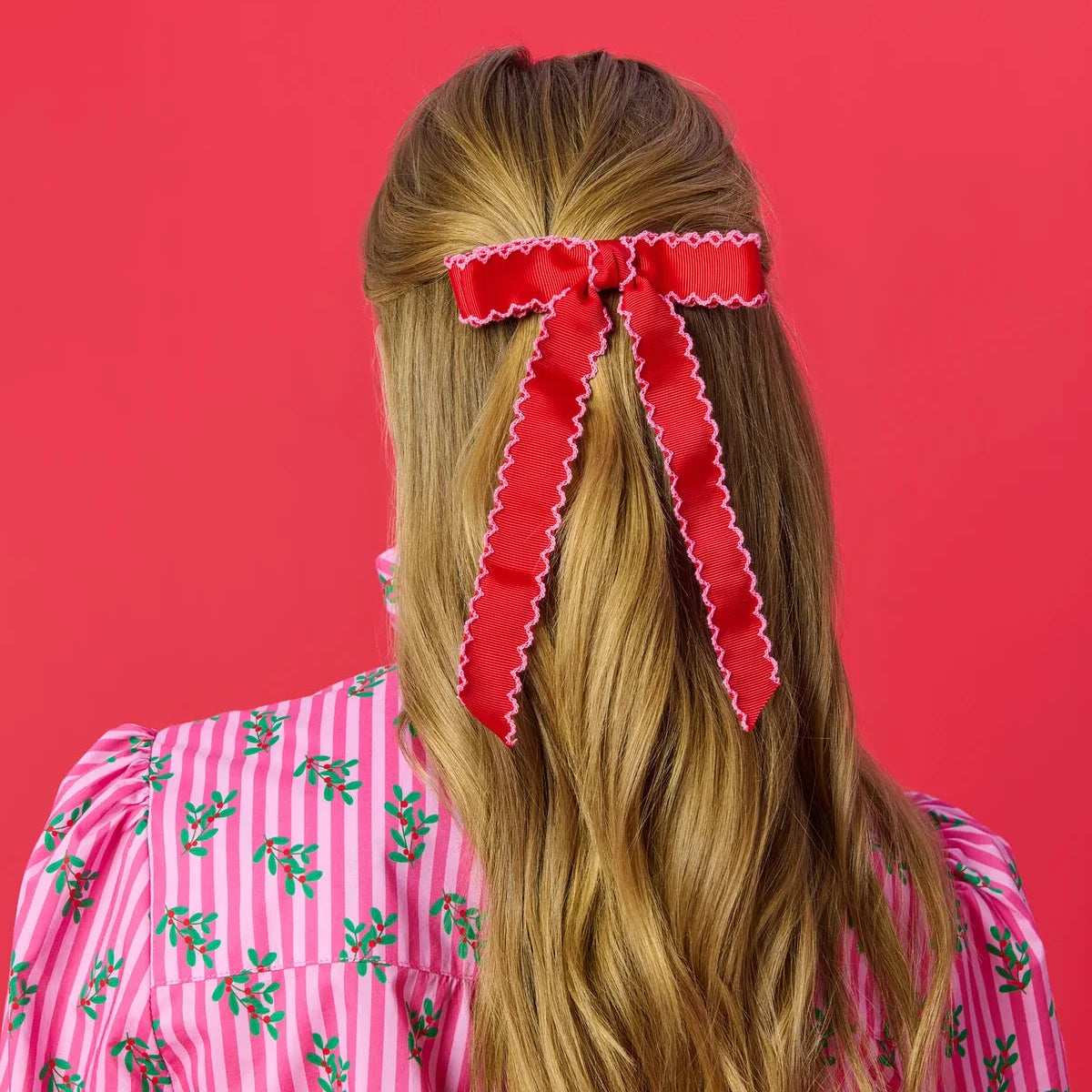 Shiraleah Bow Clip - Scallop Trim