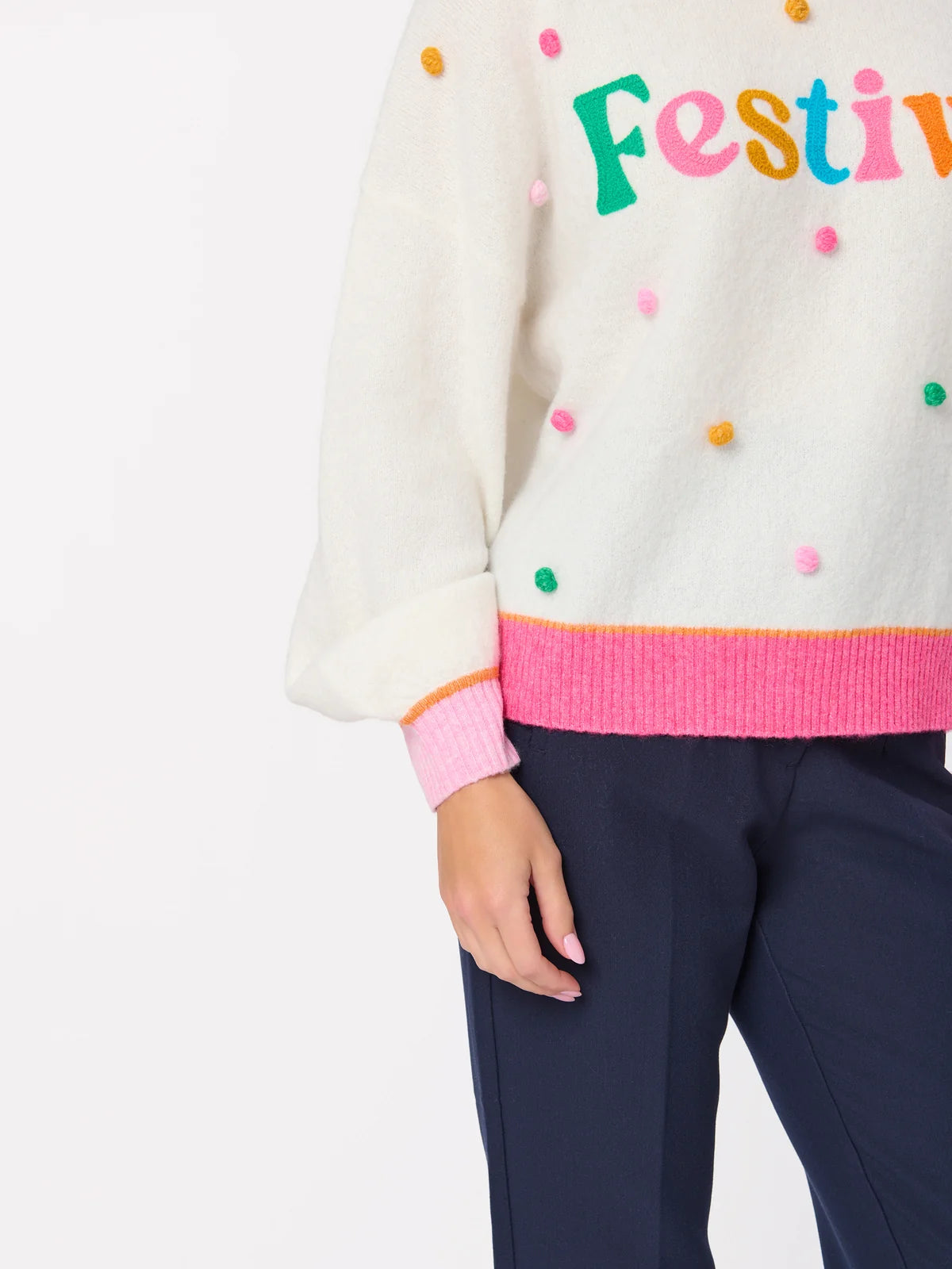 Shiraleah Sweater - Festive Pom Pom