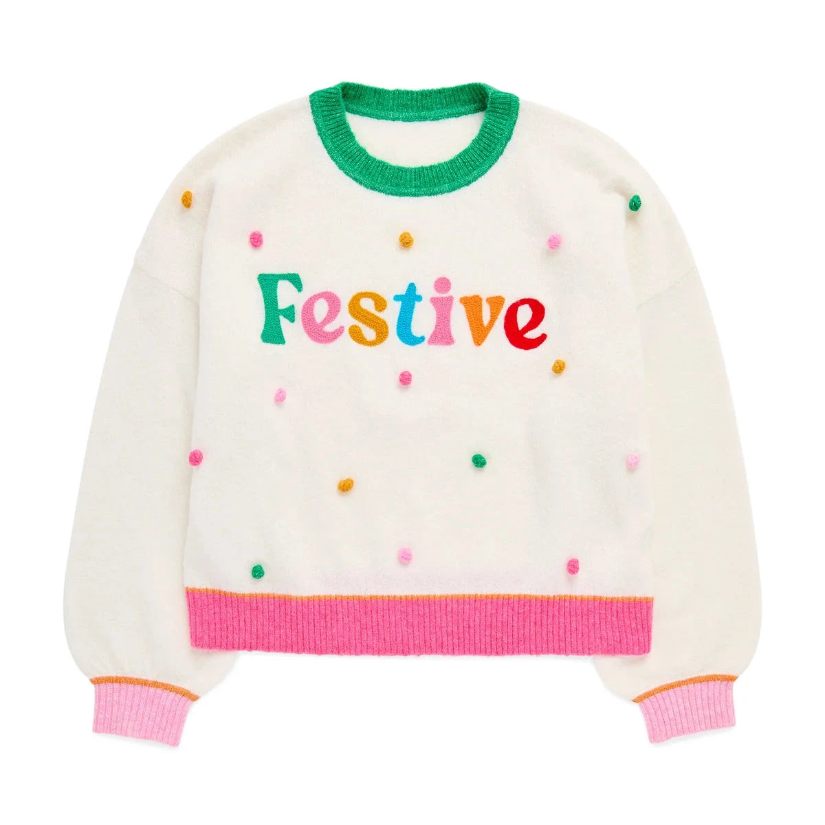 Shiraleah Sweater - Festive Pom Pom