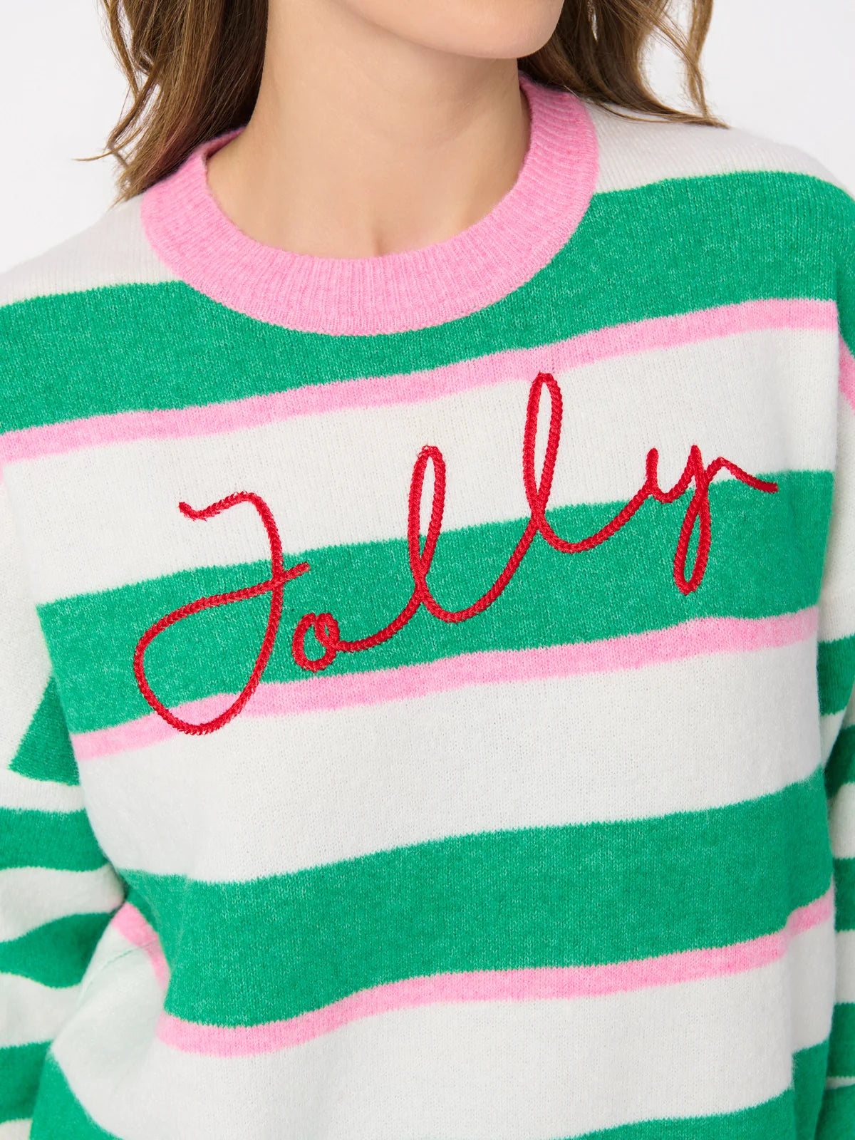 Shiraleah Sweater - Jolly Stripe Green