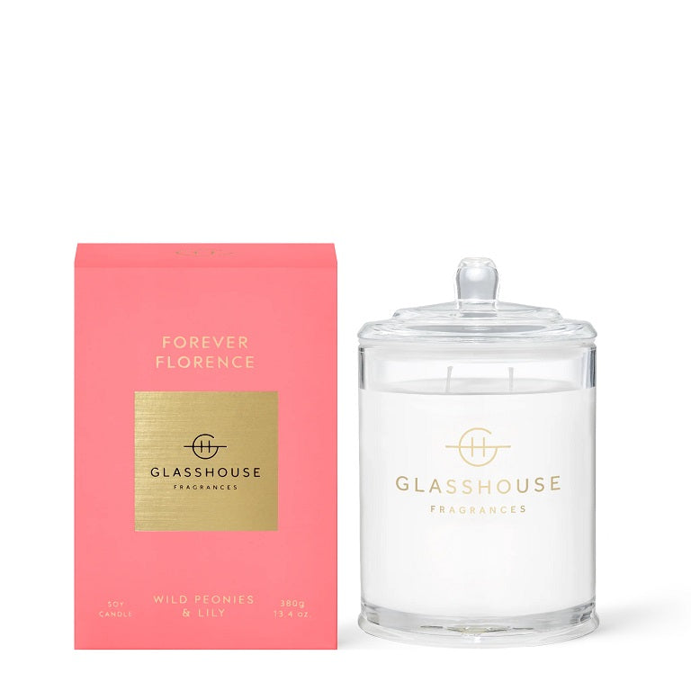 Glasshouse Fragrances Candle 380g - Forever Florence