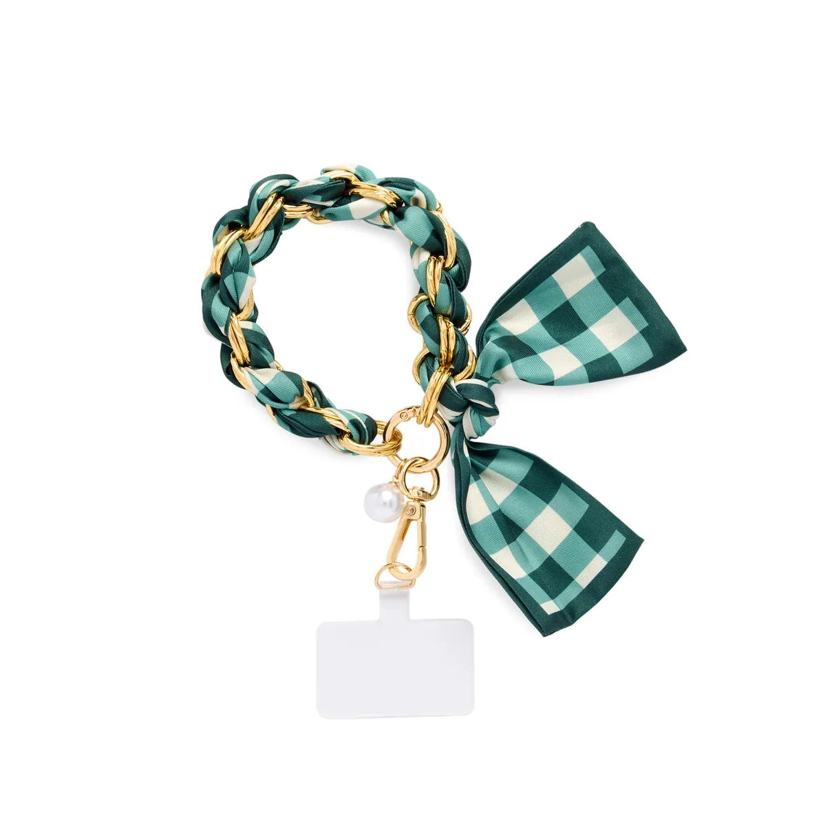 Shiraleah Phone Wristlet - Gingham Green
