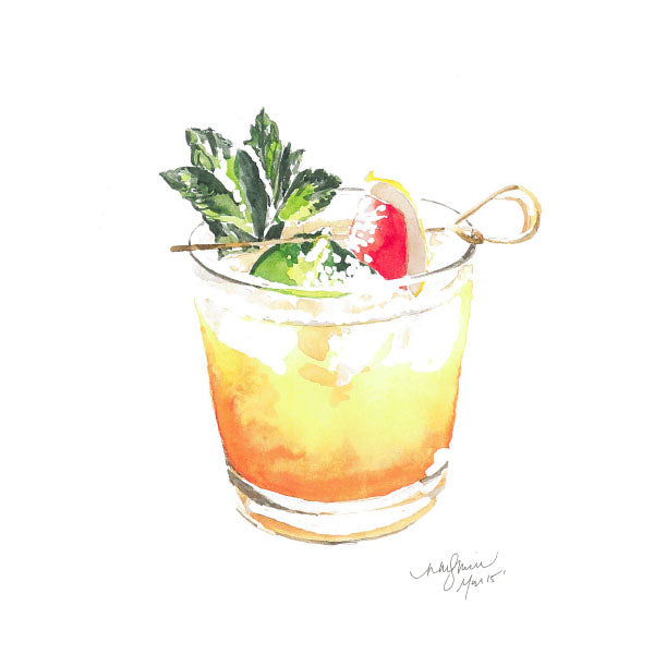 Niki Kingsmill Greeting Card - Mai Tai