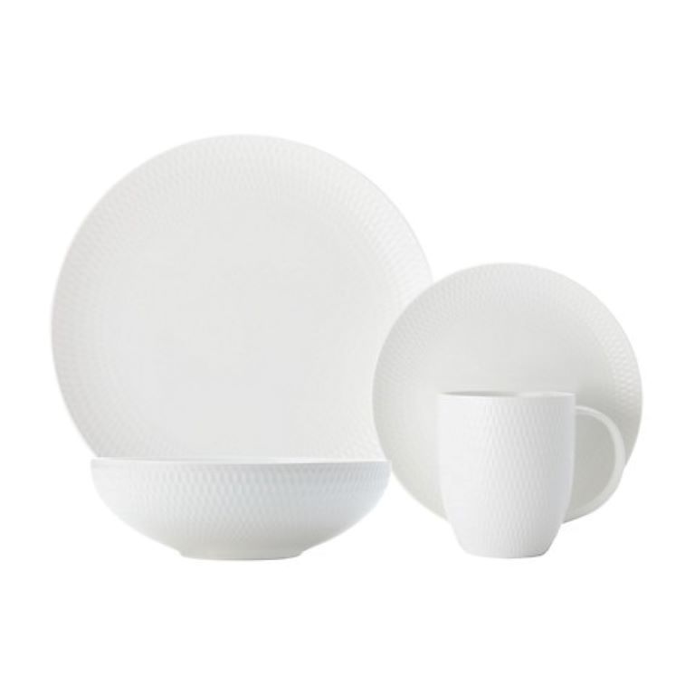 Maxwell and Williams White Basics Diamond Dinner Set