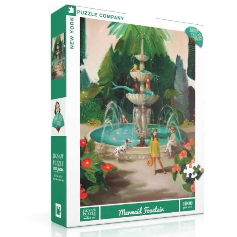 New York Puzzle Company - JANET HILL | Mermaid Fountain