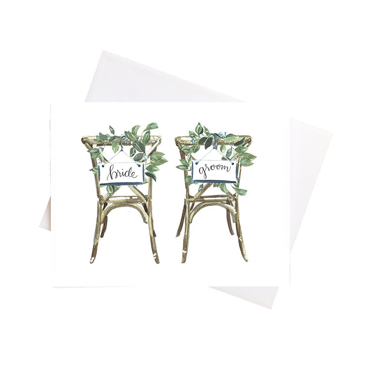Niki Kingsmill Greeting Card - Wedding Chairs