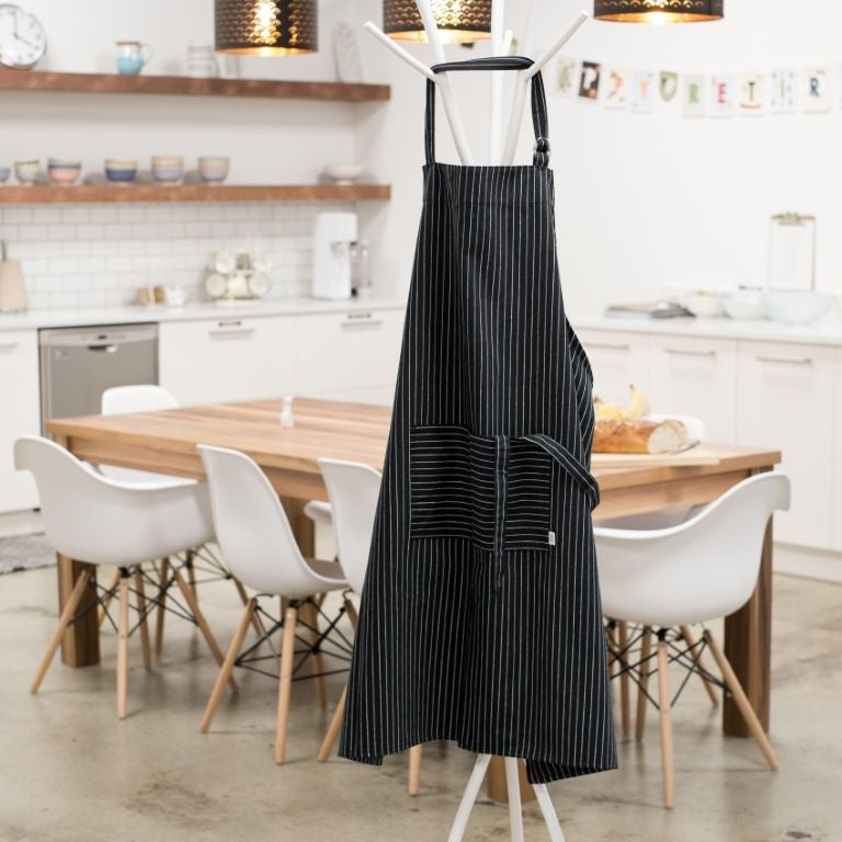 Now Designs - Black Pinstripe Mighty Apron
