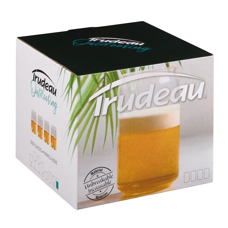 Trudeau Patio Beer Glasses - Set of 4