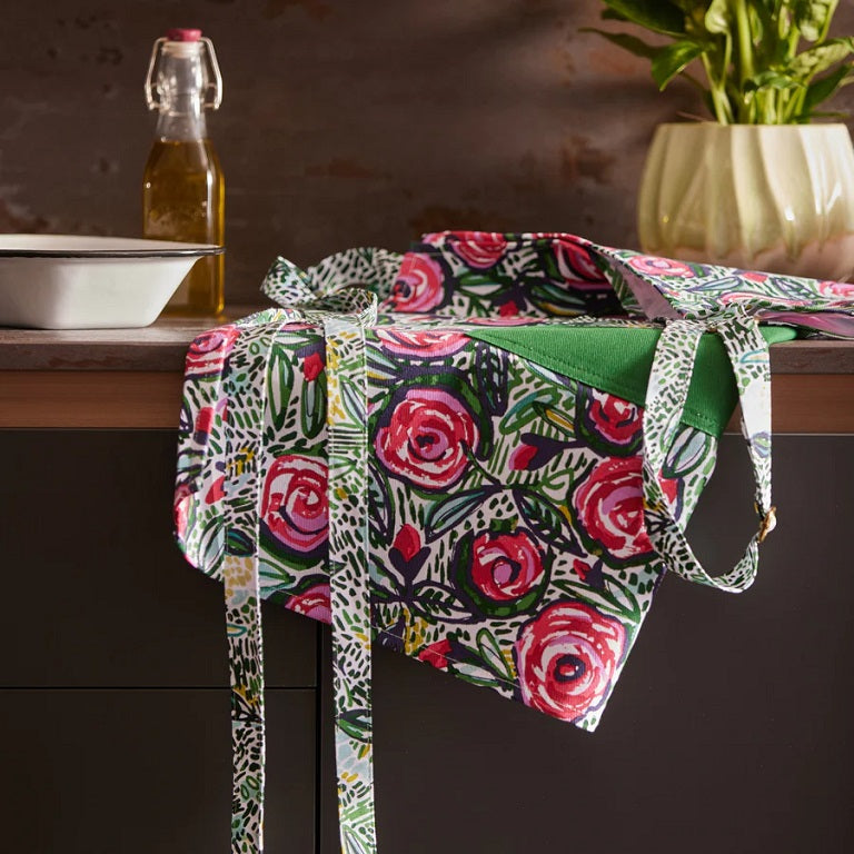 Ulster Weavers Apron - Rose Garden