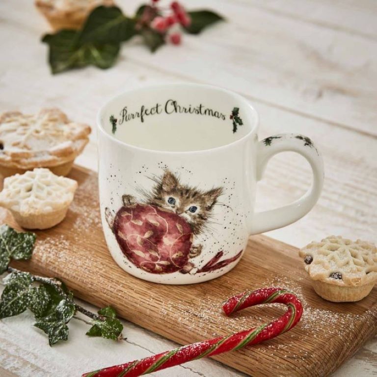Wrendale Designs Mug 11oz - Purrfect Christmas Cat