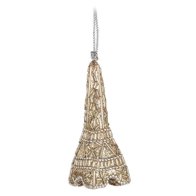 Abbott Ornament - Beaded Eiffel Tower