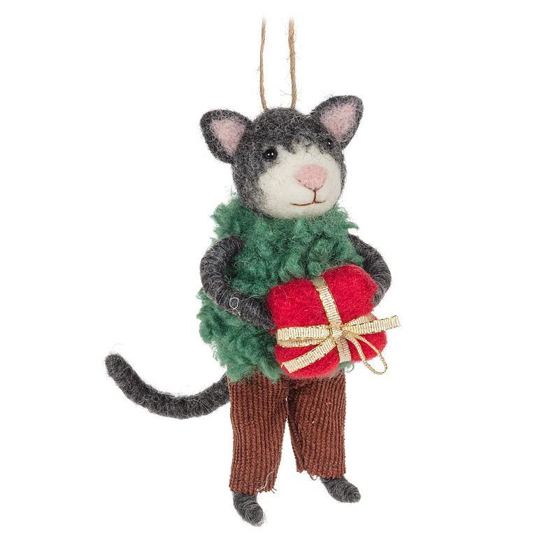 Abbott Ornament - Cat with Present