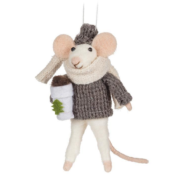 Abbott Ornament - Mouse with Coffee