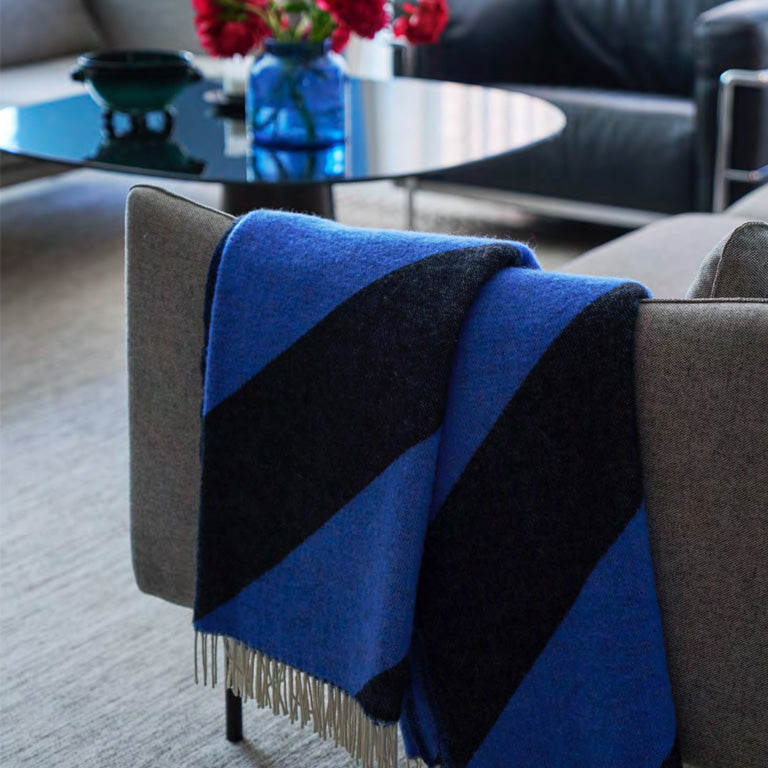 Klippan Throw - Angle Blue and Black