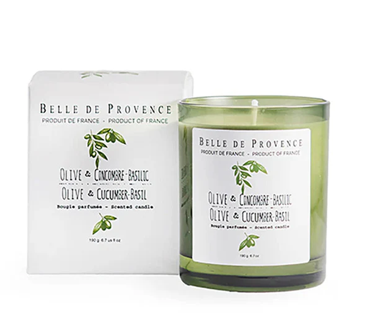 Belle de Provence Candle - Olive & Cucumber-Basil