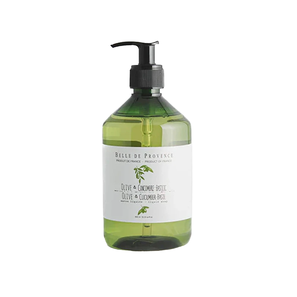Belle de Provence Liquid Soap - Olive & Cucumber-Basil