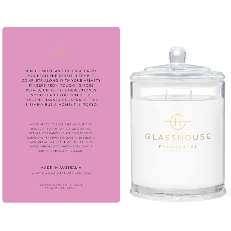 Glasshouse Fragrances Candle 380g - A Moment in Tokyo