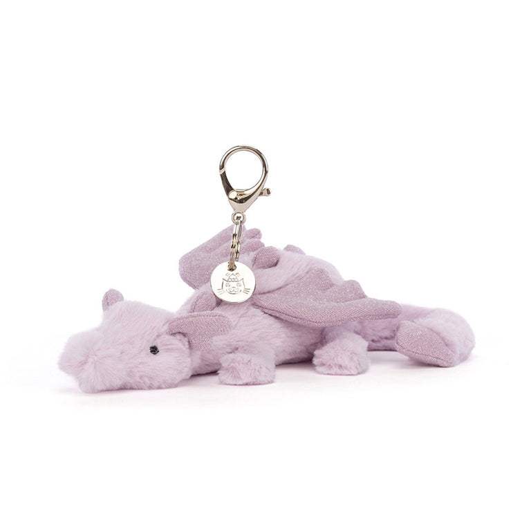 Jellycat Bag Charm - Lavender Dragon