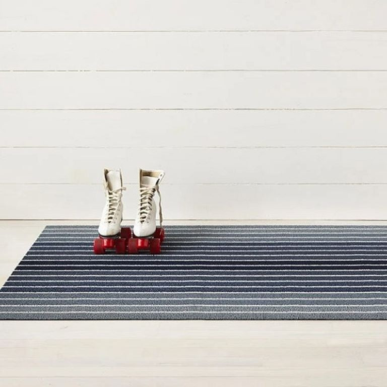 Chilewich Floor Mat - Block Stripe Shag