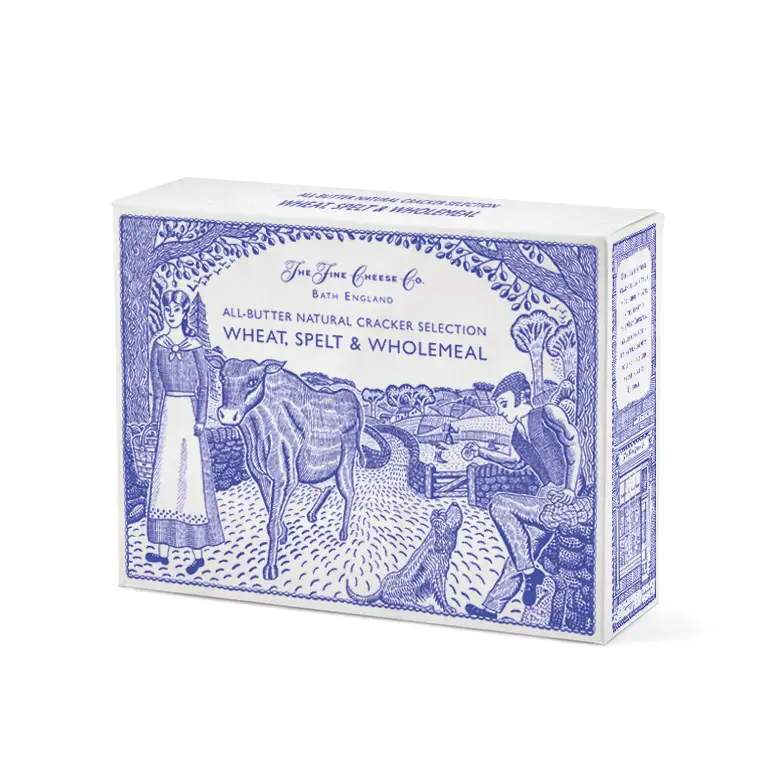 The Fine Cheese Co - All Butter Cracker Selection Wheat, Spelt & Wholemeal