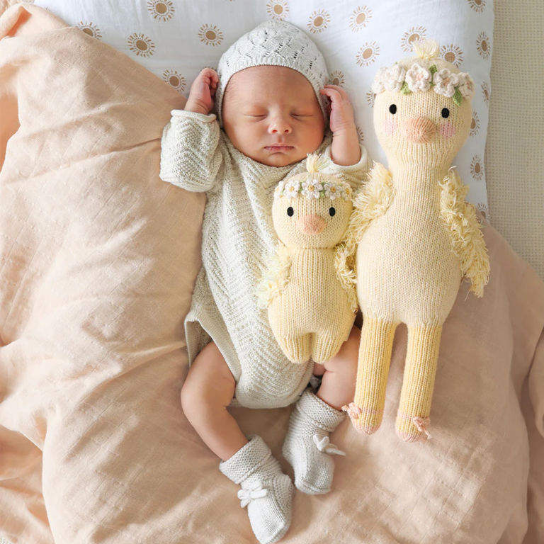 Cuddle+Kind Baby - Duckling with Ivory Floral