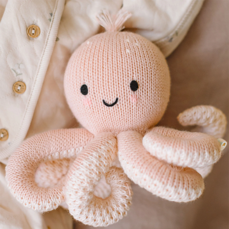 Cuddle+Kind Baby - Octopus Soft Coral Pink