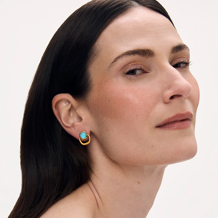 Dean Davidson Monterey Knocker Stud Earrings - Iridescent Turquoise