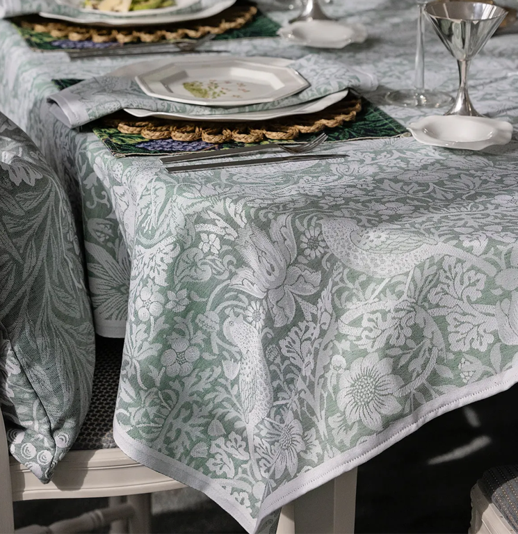 Ekelund Tablecloth - Strawberry Thief by William Morris 150cm x 300cm