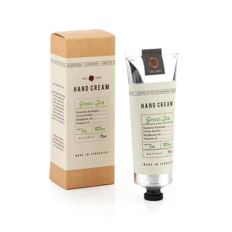 Fikkerts Fruits of Nature Hand and Nail Cream - Green Tea