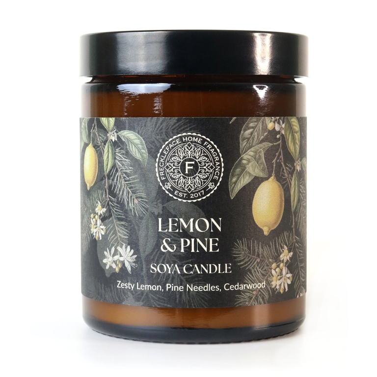 Freckleface Apothecary Jar Candle - Lemon & Pine