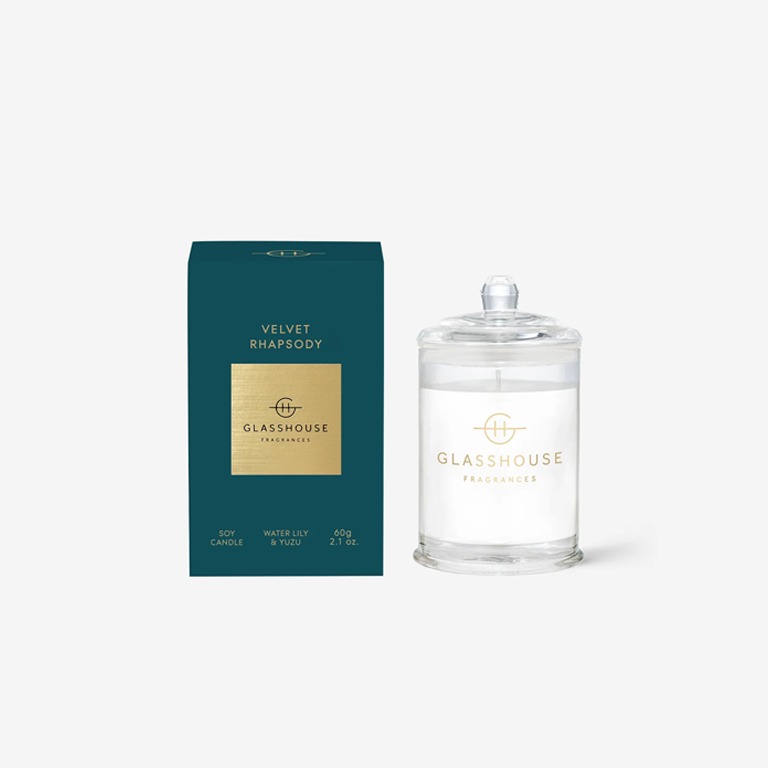 Glasshouse Fragrances Candle 60g - Velvet Rhapsody