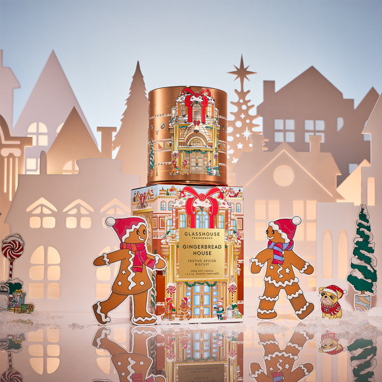 Glasshouse Fragrances Candle 380g - Gingerbread House
