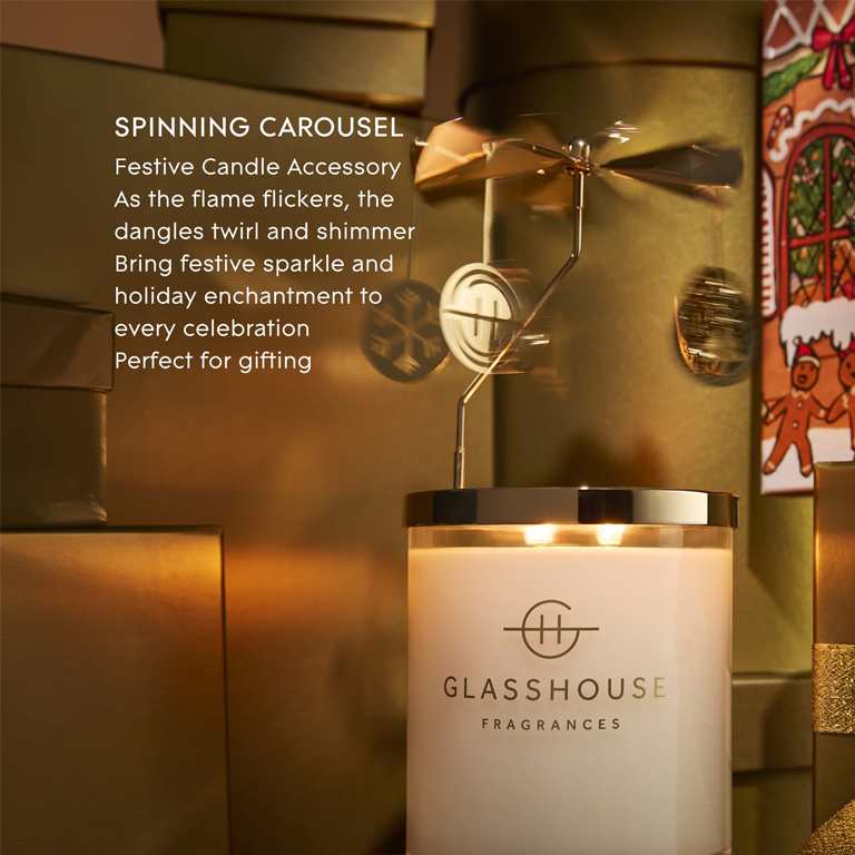 Glasshouse Spinning Carousel - Christmas