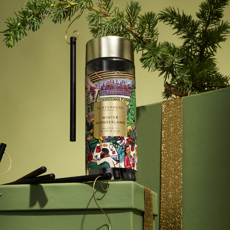 Glasshouse Fragrances Tree Hanging Scent Stems - Winter Wonderland