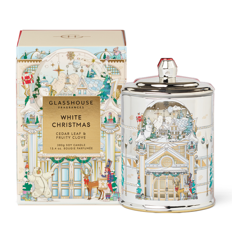 Glasshouse Fragrances Candle 380g - White Christmas