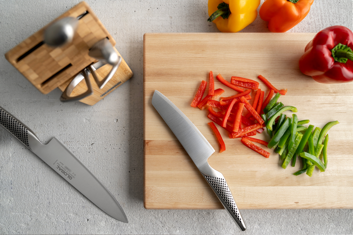 Global 6 Piece Knife and Block Set - Takashi