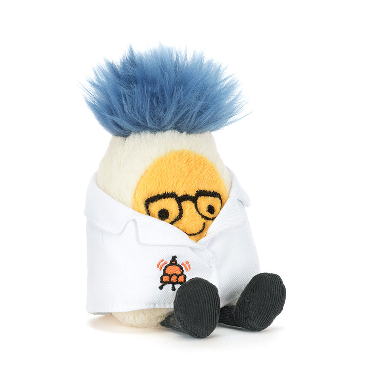 Jellycat Amuseables Boiled Egg - Scientist Outfit
