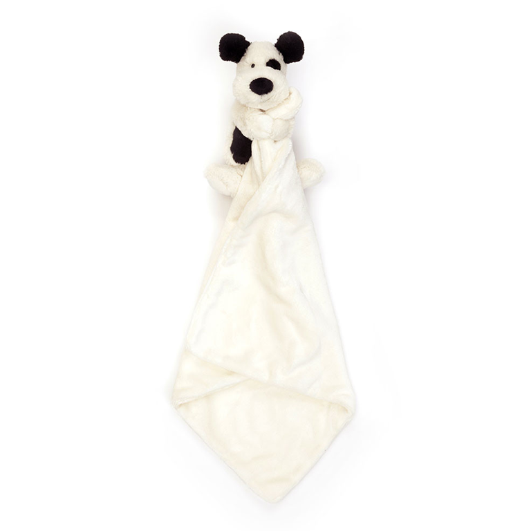 Jellycat Soother - Bashful Puppy Black & Cream