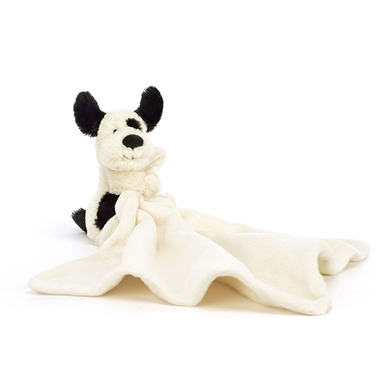 Jellycat Soother - Bashful Puppy Black & Cream