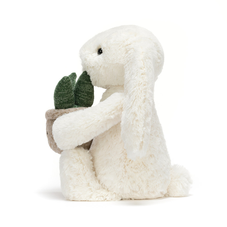 Jellycat Cream Bunny with Plant