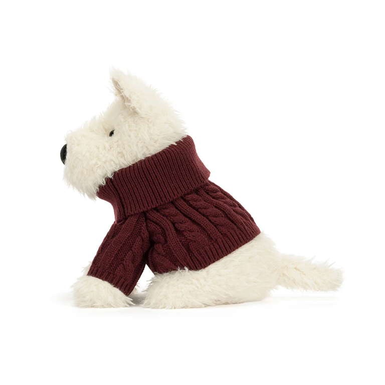 Jellycat Munro Scottie Dog "Winter Jumper"