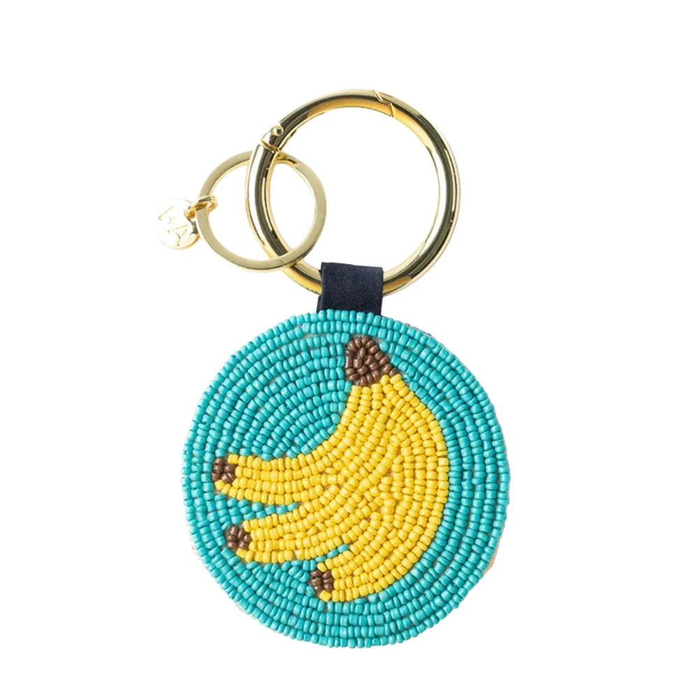 Ink&Alloy Bag Charm/Key Ring - Bananas