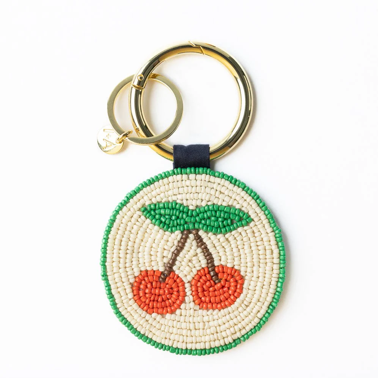 Ink&Alloy Bag Charm/Key Ring - Cherries