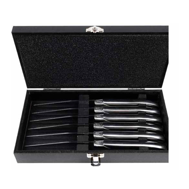 Laguiole Du Monde Stainless Steel Steak Knives - Set of 6