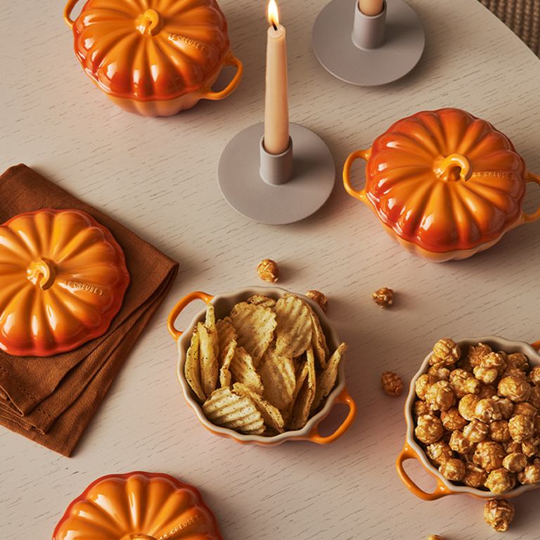 Le Creuset Mini Pumpkin Cocotte - Persimmon
